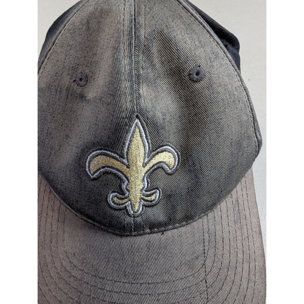New Orleans Saints Hat Yokem Toyota Promo Sun Faded Distressed Fleur De Lis Cap - Picture 9 of 9